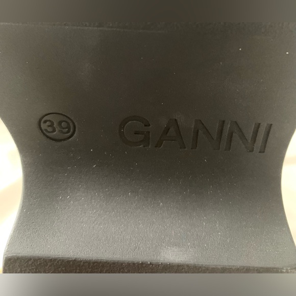 NEW Ganni Retro Flatform Ankle Sockboots Black/Yellow Size EU 39/US 9 - Picture 9 of 12